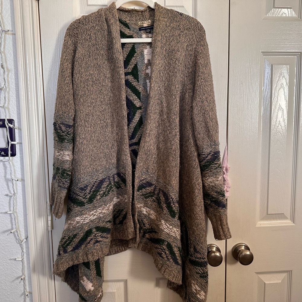 American Eagle open front cardigan sweater sz L
